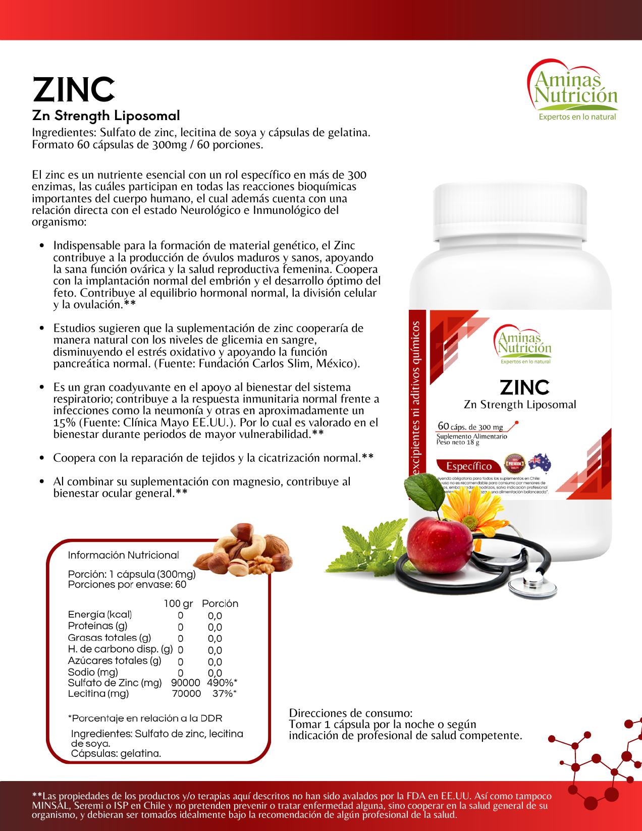 Ficha Zinc — Zn Strength Liposomal